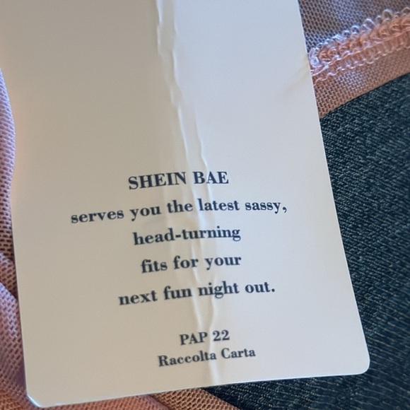 SHEIN Bae pink bustier camisole Sz 6 versatile camisole top new - Picture 8 of 8